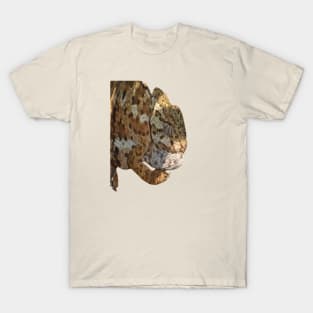 Chameleon Hanging On A Wire Fence Vector Cut Out T-Shirt